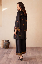 2-PC Embroidered Leather Shirt with Trouser CNP-4-S28